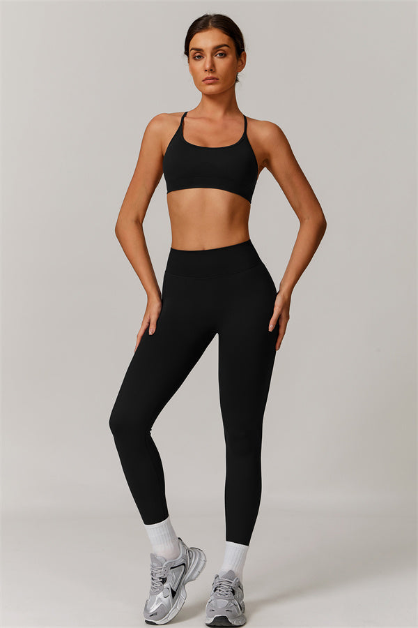 Cross-Back Bra & Sculpt Legging Set