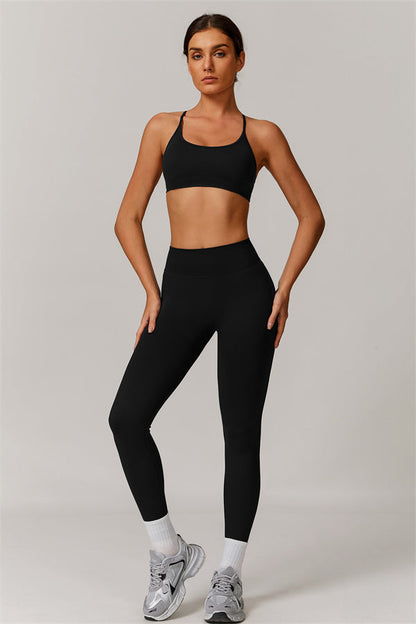 Cross-Back Bra & Sculpt Legging Set