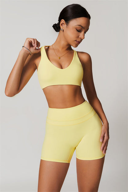 Crossback Sculpt Bra & Shorts Set