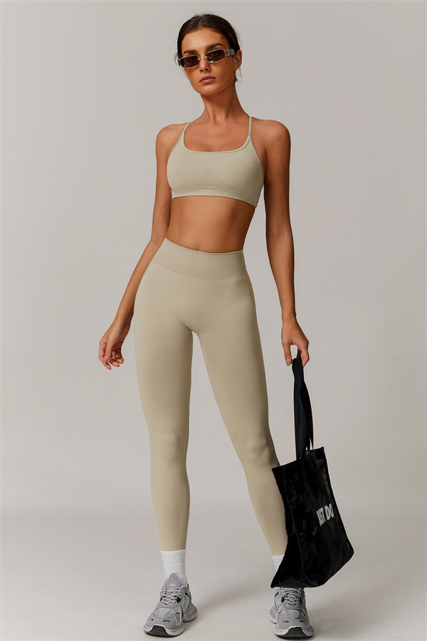 Cross-Back Bra & Sculpt Legging Set