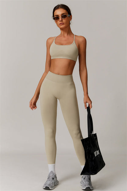 Cross-Back Bra & Sculpt Legging Set