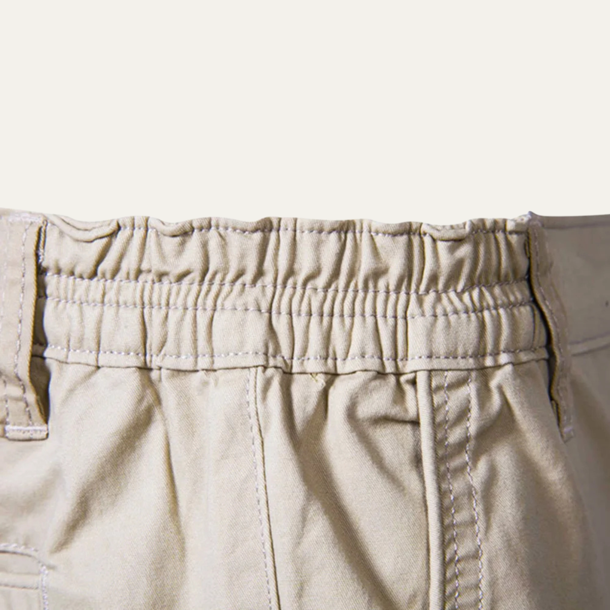 Solid Colour Cotton Casual Chino Shorts