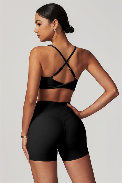 Crossback Sculpt Bra & Shorts Set