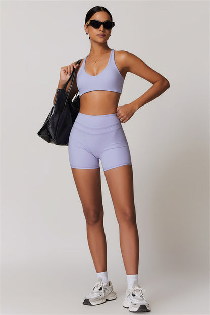 Crossback Sculpt Bra & Shorts Set