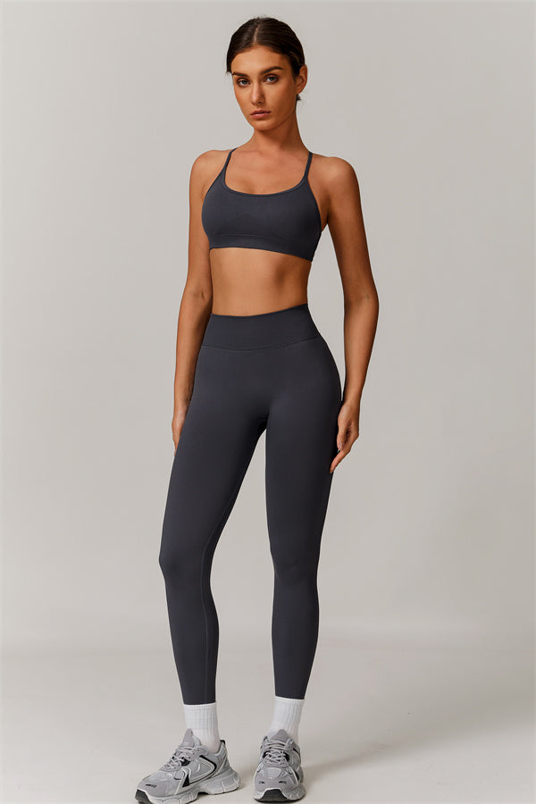Cross-Back Bra & Sculpt Legging Set