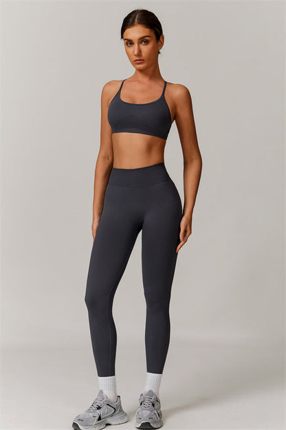 Cross-Back Bra & Sculpt Legging Set