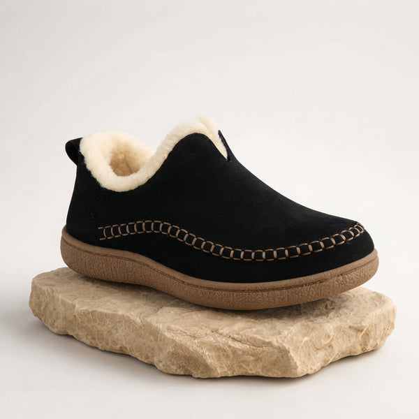 Hermione Fleece Lined Velvet Ankle Boots