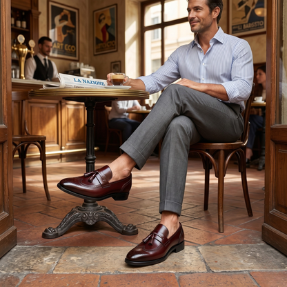 Leather Tassel Loafer