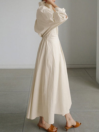 Elegant Dress with Buttons
