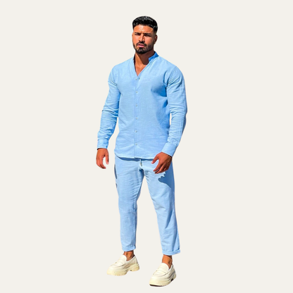 Linen Shirt and Trousers Set