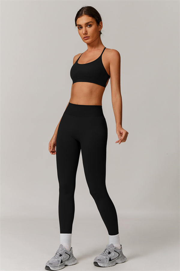 Cross-Back Bra & Sculpt Legging Set