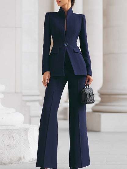 Sharie Elegant Blazer & Trouser Suit Set