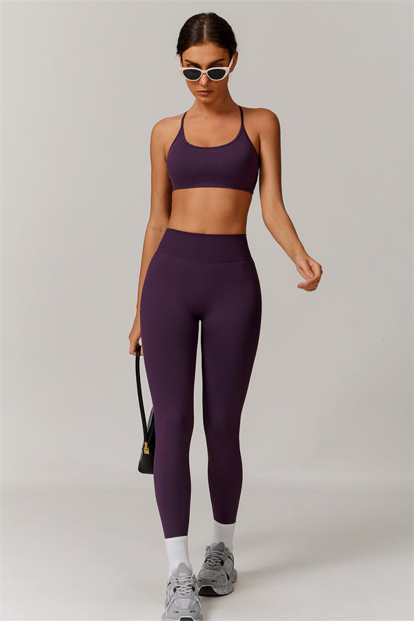 Cross-Back Bra & Sculpt Legging Set