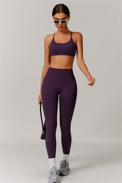 Cross-Back Bra & Sculpt Legging Set