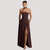 Strapless Pleated Maxi Dress