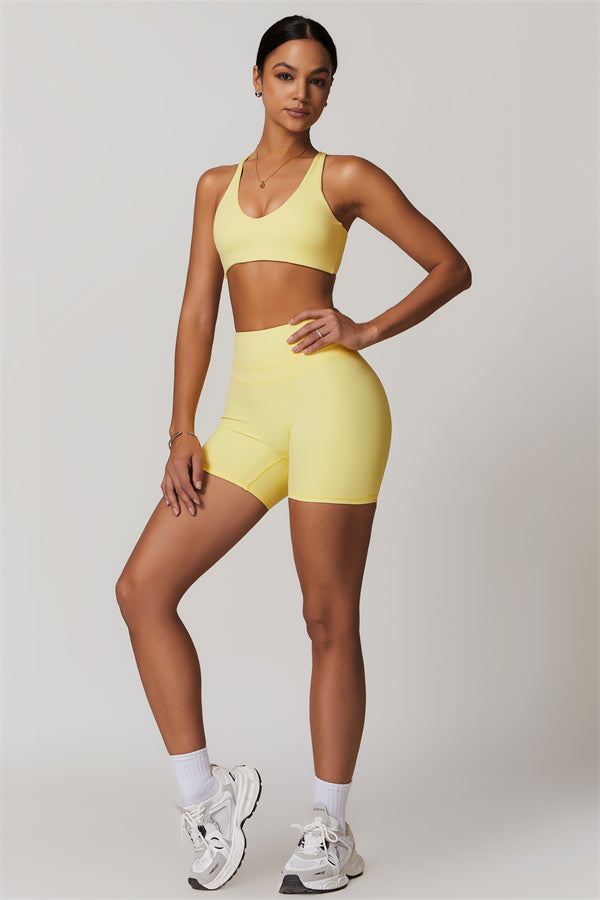 Crossback Sculpt Bra & Shorts Set