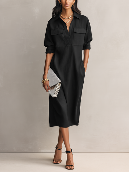 Elegant Blend Midi Dress