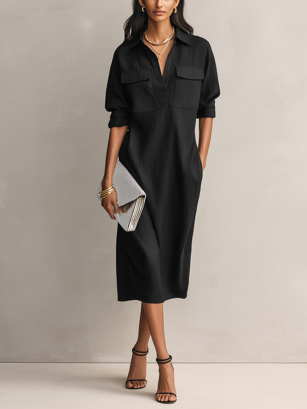 Elegant Blend Midi Dress