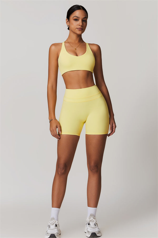 Crossback Sculpt Bra & Shorts Set