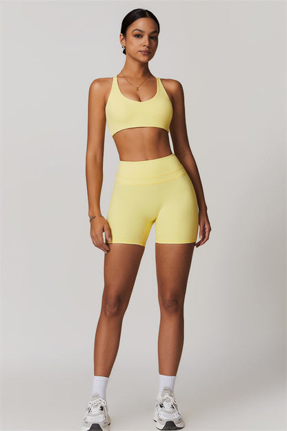 Crossback Sculpt Bra & Shorts Set