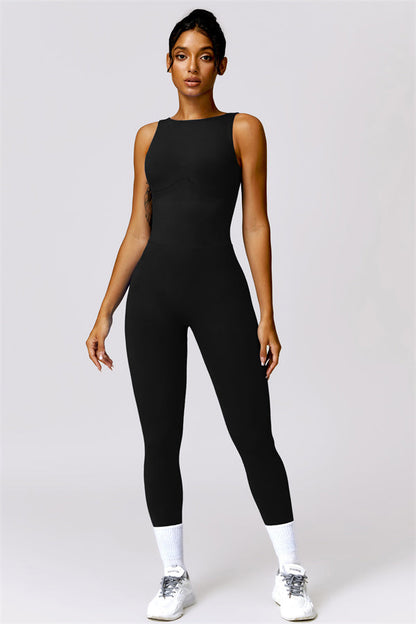 Seamless Straight Neck Active Jumpsuit