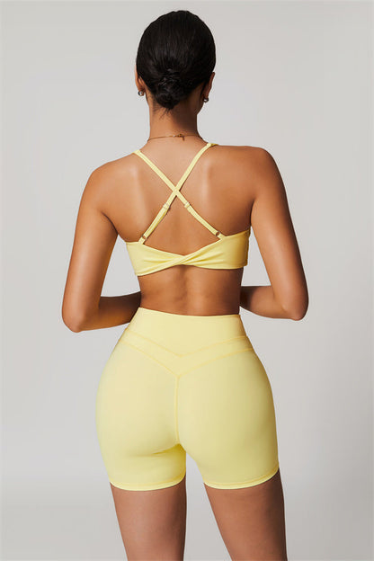 Crossback Sculpt Bra & Shorts Set