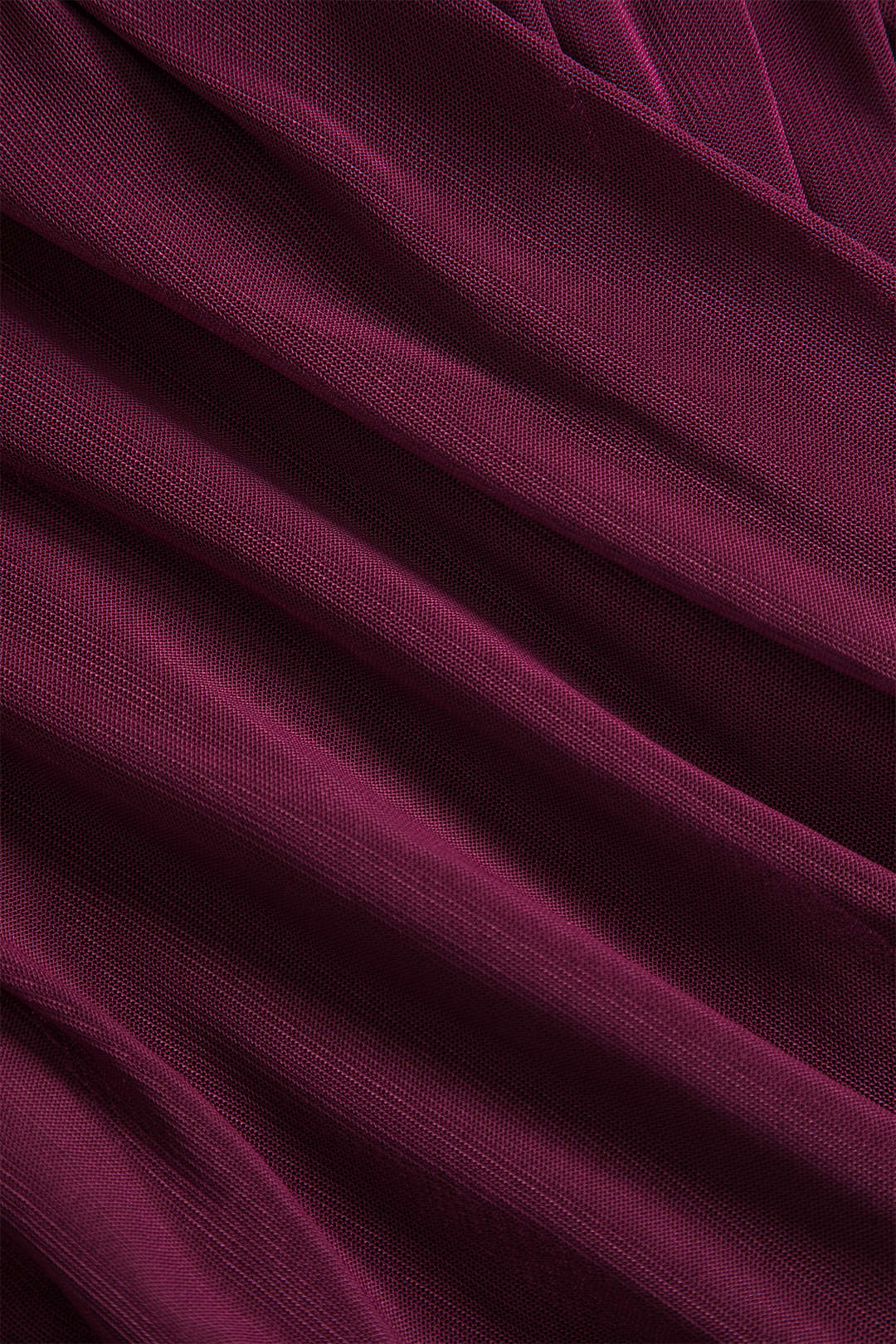 Ruched Mesh Long Sleeve Top