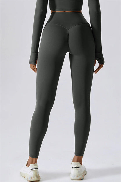 Back Sports Bra & High-Waist Leggings Set