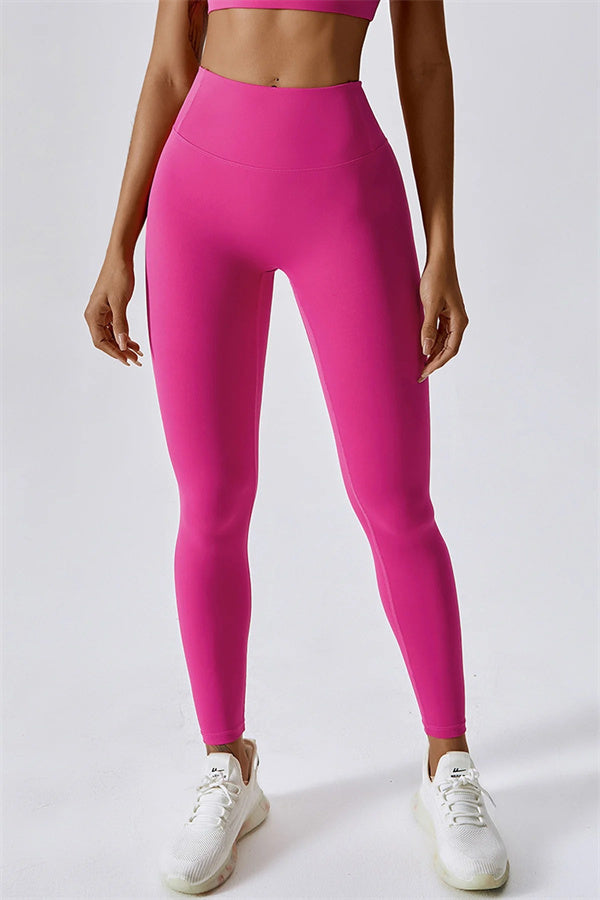 Back Sports Bra & High-Waist Leggings Set