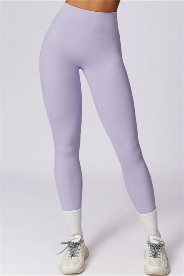Back Sports Bra & High-Waist Leggings Set