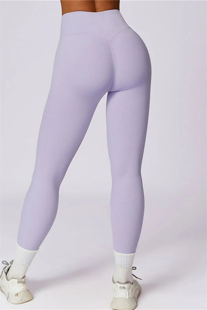 Back Sports Bra & High-Waist Leggings Set
