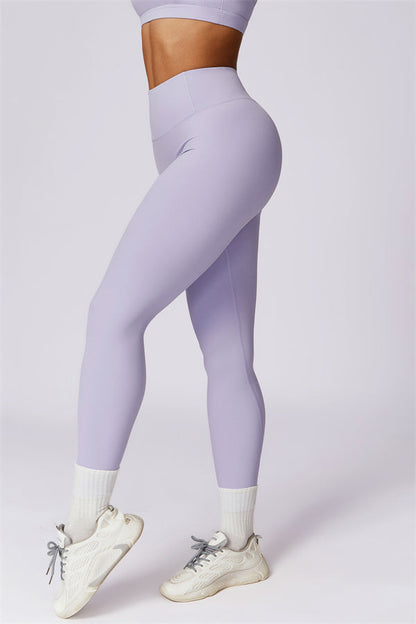 Back Sports Bra & High-Waist Leggings Set