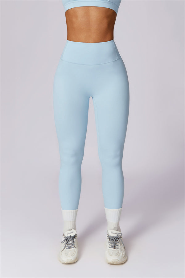 Back Sports Bra & High-Waist Leggings Set