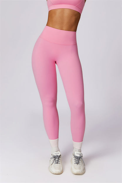 Back Sports Bra & High-Waist Leggings Set