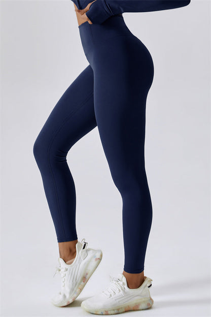 Back Sports Bra & High-Waist Leggings Set