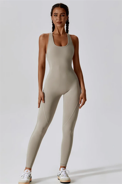 SculptFit Cutout Back Jumpsuit