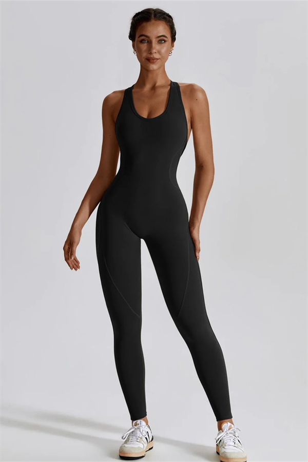 SculptFit Cutout Back Jumpsuit