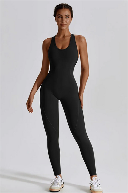 SculptFit Cutout Back Jumpsuit