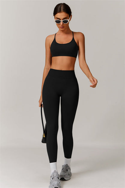 Cross-Back Bra & Sculpt Legging Set