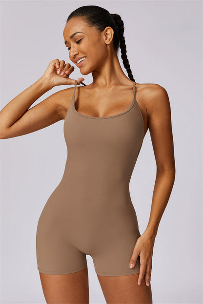 Cross-Back Sculpt Jumpsuit