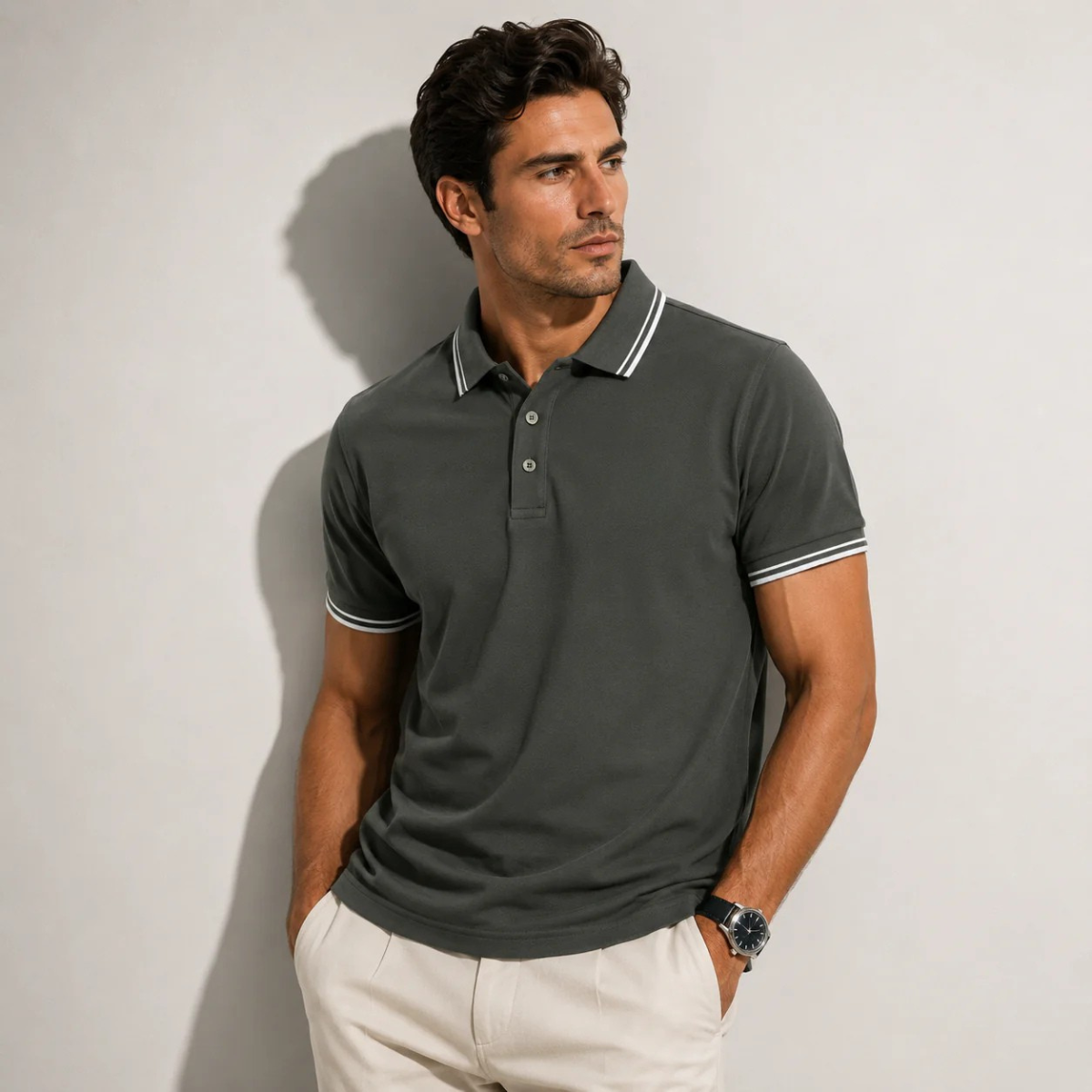 Smart Casual Cotton Polo Shirt