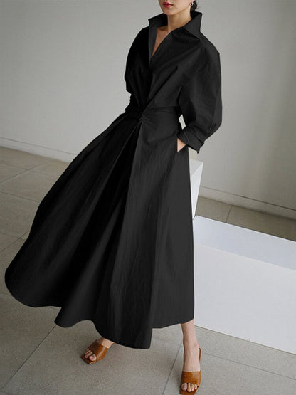 Elegant Dress with Buttons
