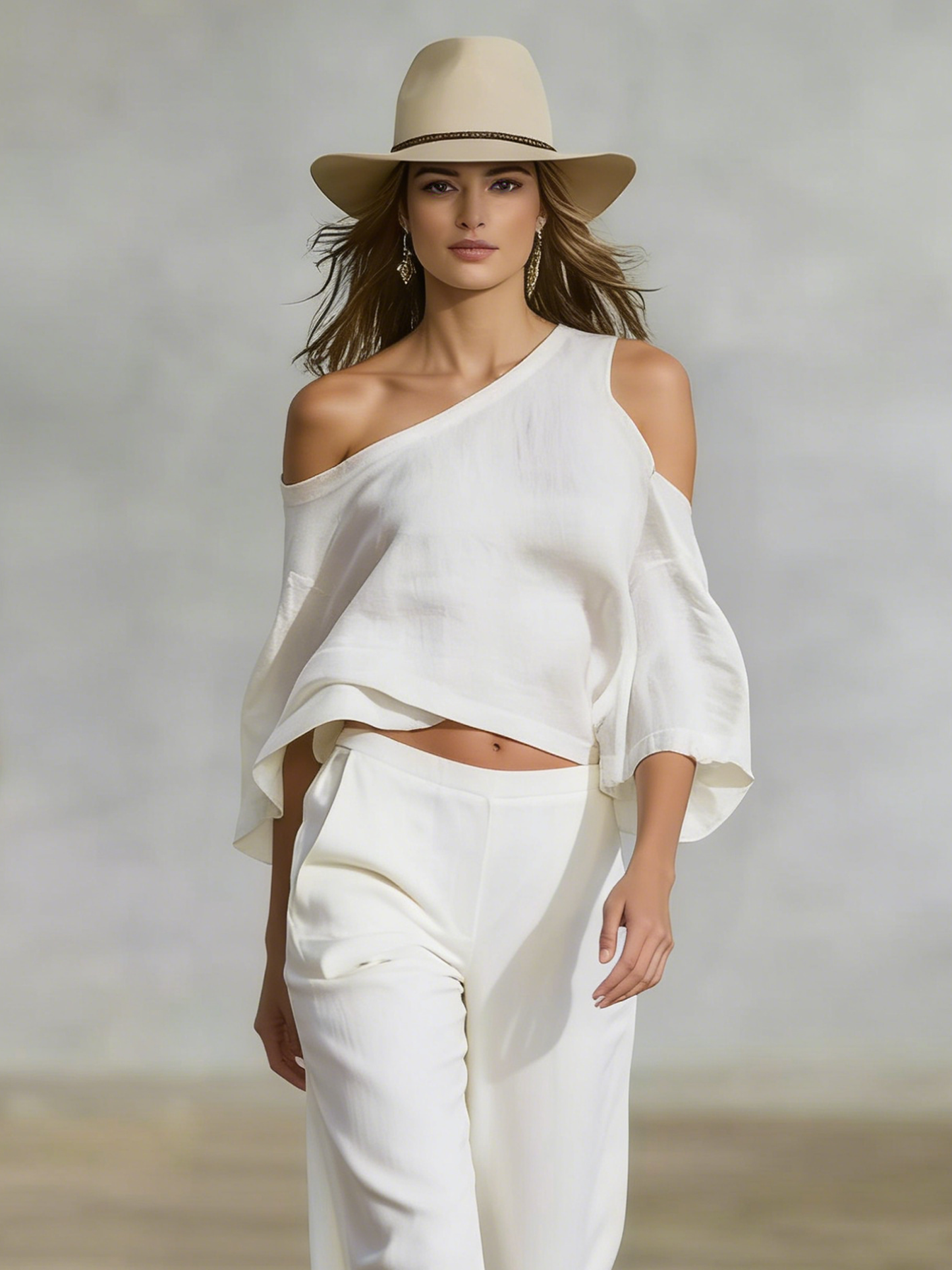 Linen-Blend Minimalist Suit