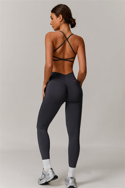 Cross-Back Bra & Sculpt Legging Set