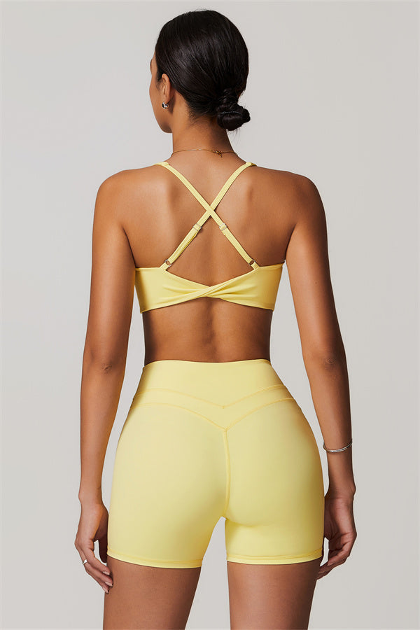 Crossback Sculpt Bra & Shorts Set