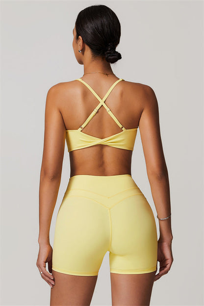 Crossback Sculpt Bra & Shorts Set