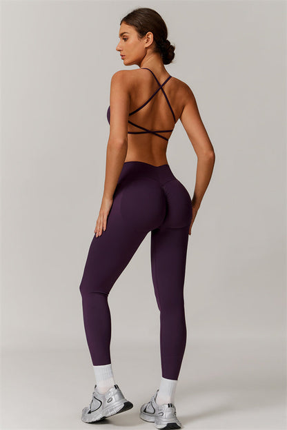 Cross-Back Bra & Sculpt Legging Set