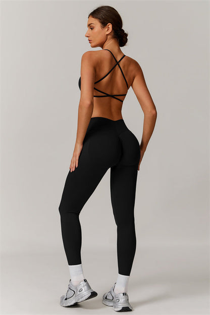 Cross-Back Bra & Sculpt Legging Set