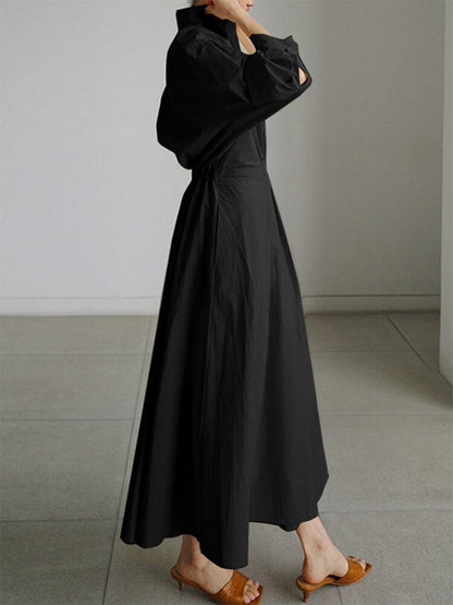 Elegant Dress with Buttons