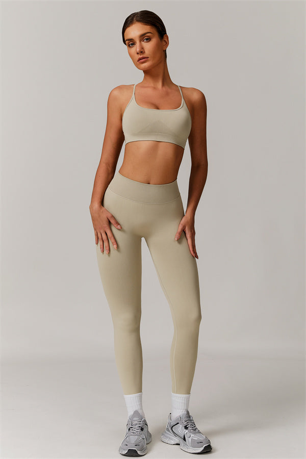 Cross-Back Bra & Sculpt Legging Set
